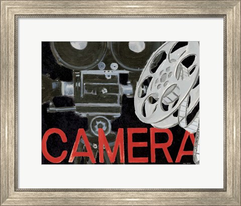 Framed Lights Camera Action II Print