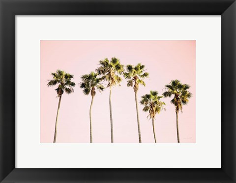 Framed Summer V Pink Print