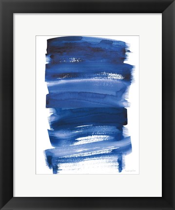 Framed Bold Blue IV Crop Print