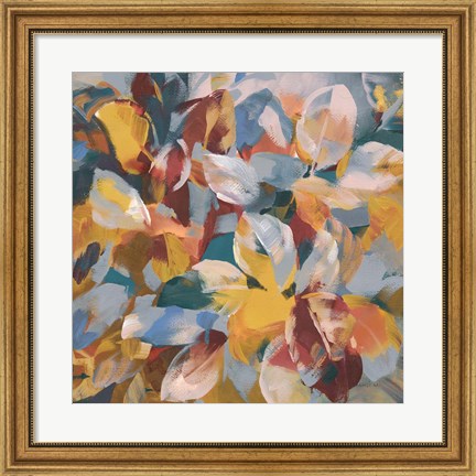 Framed Fall Confetti Leaves Print