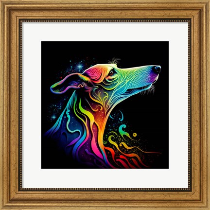 Framed Greyhound Print