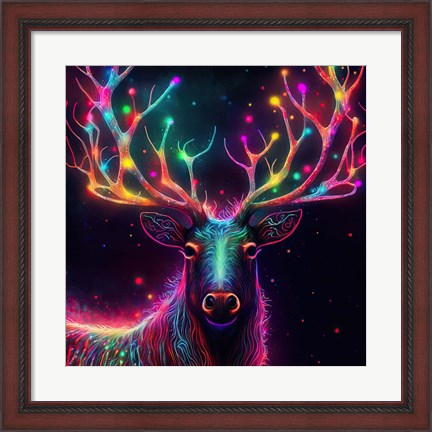 Framed Reindeer Print