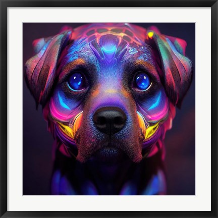 Framed Dog 4 Print
