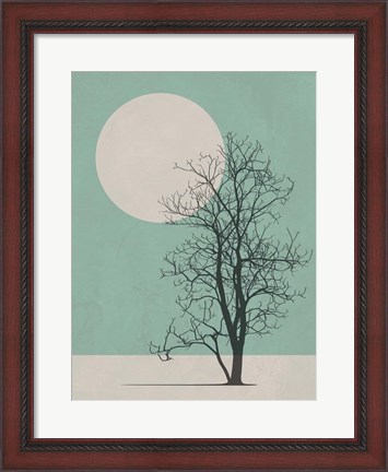 Framed Lonely Tree II Print