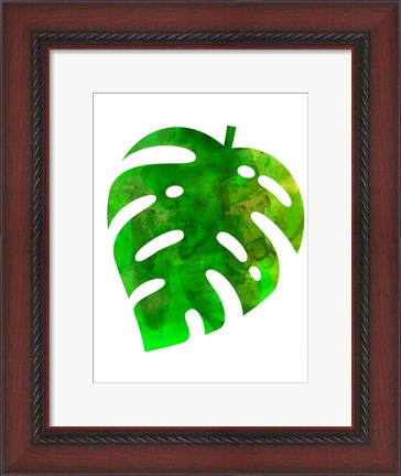 Framed Tropical Monstera Leaf Print