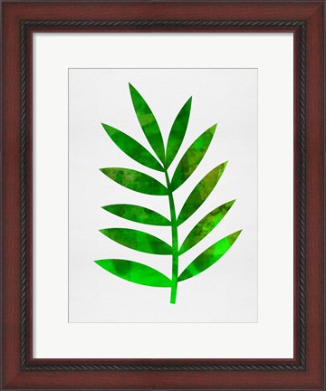 Framed Tropical Leaf III Print
