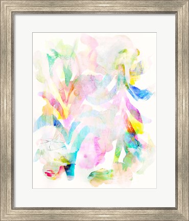 Framed Flower and Rainbow Print