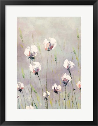 Framed White Tulips Print