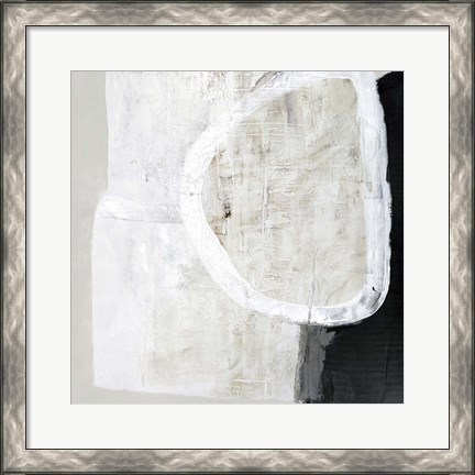 Framed White Stone Print