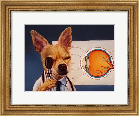 Framed Seeing Eye Dog Print