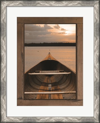Framed Antique Canoe II Print