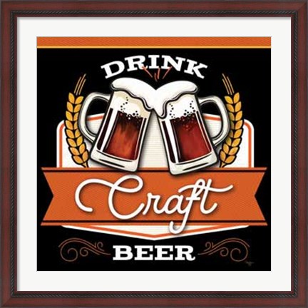 Framed Drink Craft Beer Print