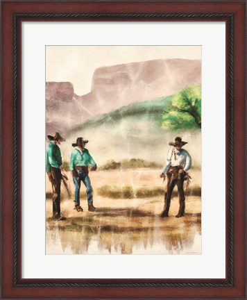 Framed Cowboy Friends II Print
