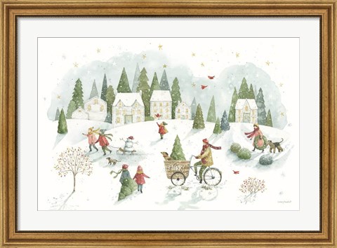 Framed Magical Winterland I Print