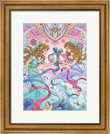 Framed Angels of Love Print