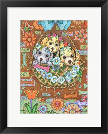 Framed Baby Basket Print