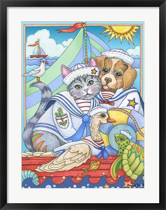 Framed Fairweather Friends Print