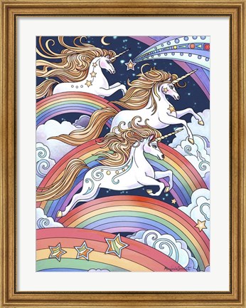 Framed Over The Rainbows Print