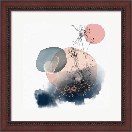 Framed Abstract Flower Composition II Print