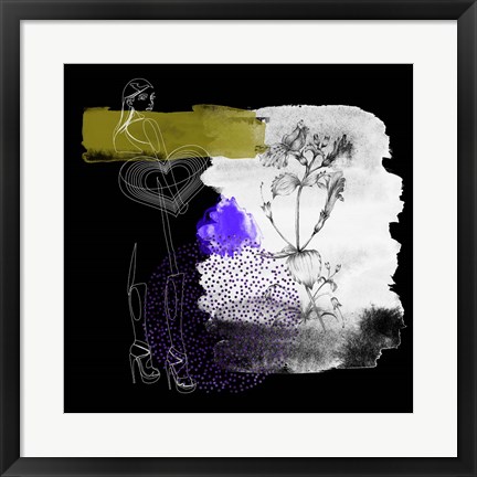 Framed Night Flower Girl I Print