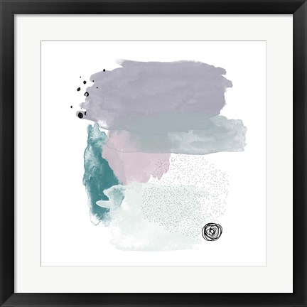Framed Abstract Watercolor Composition I Print