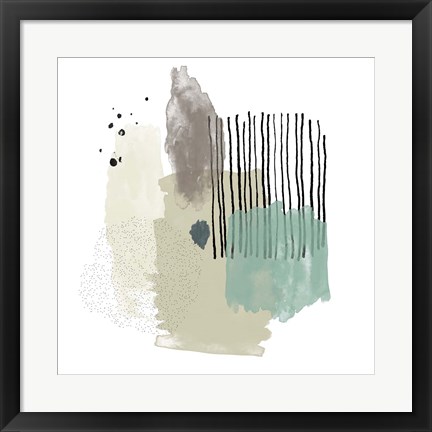 Framed Abstract Watercolor Composition II Print
