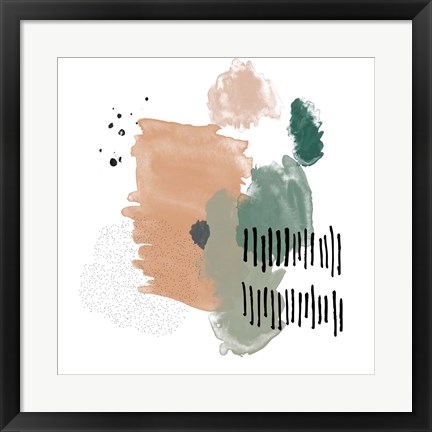 Framed Abstract Watercolor Composition III Print