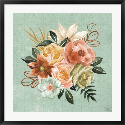 Framed Floral Chic V Print
