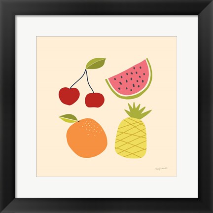 Framed Summer Fruits II Print