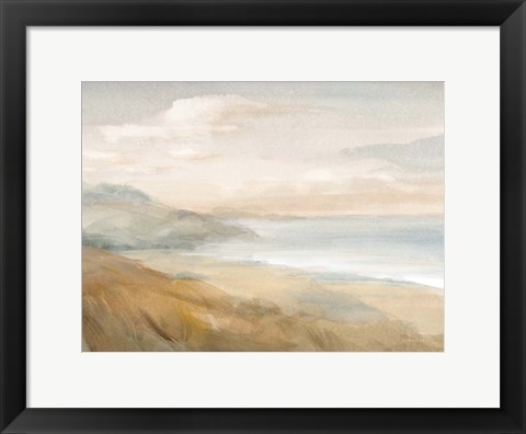 Framed Misty on the Headlands Print