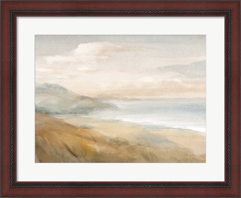 Framed Misty on the Headlands Print