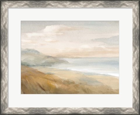 Framed Misty on the Headlands Print
