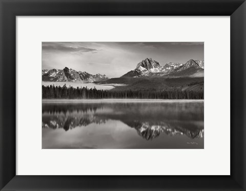 Framed Little Redfish Lake Sawtooth National Recreation Area Idaho Print