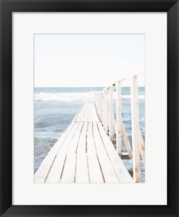 Framed Beach Boardwalk Coastal 1 Print