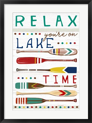 Framed You&#39;re on Lake Time Print