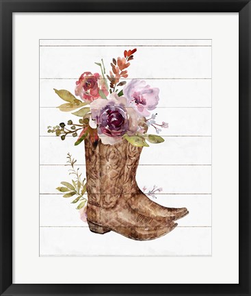Framed Boots II Print