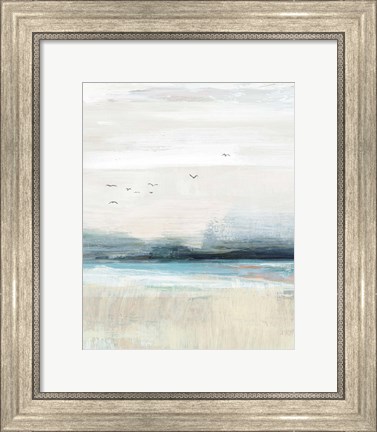 Framed Coastal Birds II Print
