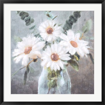 Framed Daisy Bouquet Print