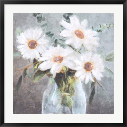 Framed Daisy Bouquet II Print