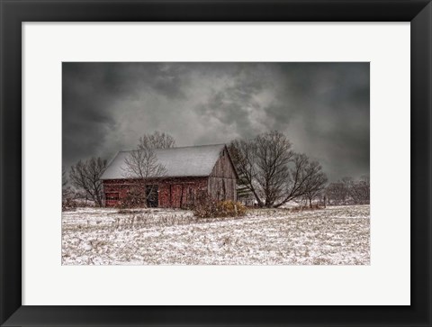 Framed Weathering Winter Print
