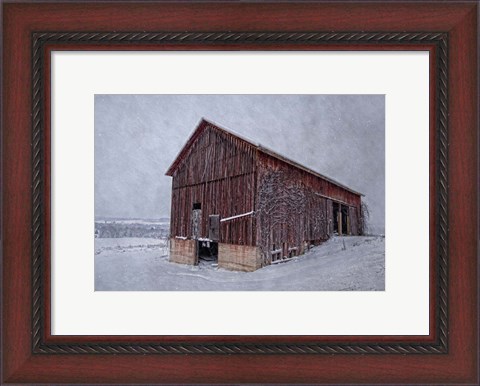 Framed Rustic Red Print