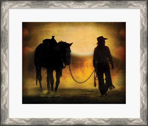 Framed AZ Cowgirl Print