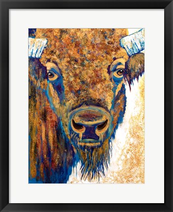 Framed Mama Bison Print