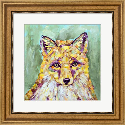 Framed Dandelion Fox Print