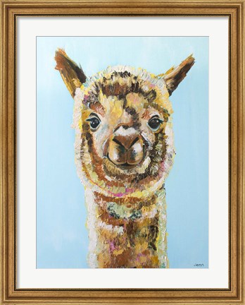 Framed Brown Alpaca Print