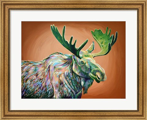 Framed Moose No. 2 Print