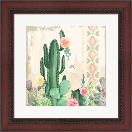 Framed Southwest Cactus IV Print