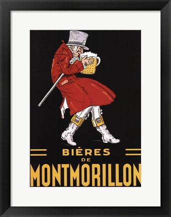 Framed Bieres De Montmorillon Print