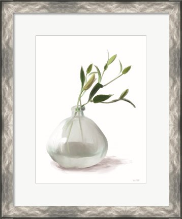 Framed Lily Stem Vase Print