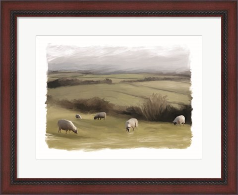 Framed Rolling Countryside Print